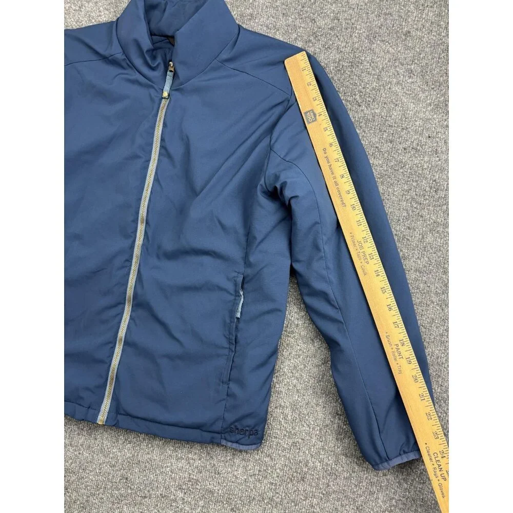 Men's Lightweight Blue Zip-Up Shirt Jacket
